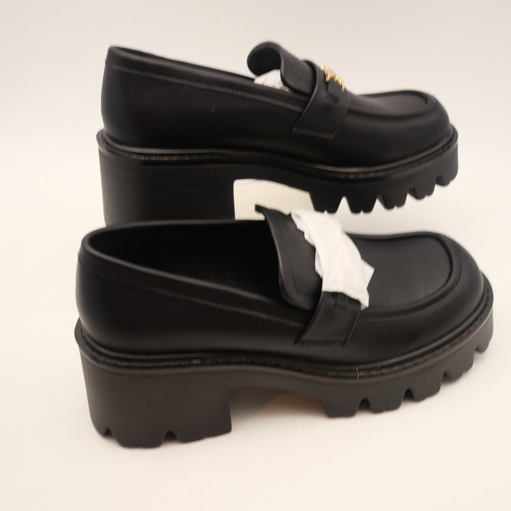 DREAM PAIRS Women's 7 Platform Loafer Chunky Heel Platform y2k Black NEW - Picture 9 of 9